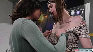 Busty Shemale Autumn Falls for Teacher Casey's Outdoor Commands