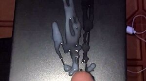 😍 huge white cock erupts massive cum solo homemade style