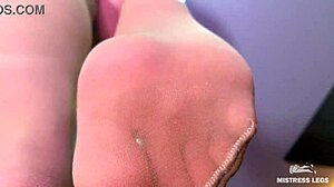 pov: kneel and suck these perfect nylon pantyhose toes while goddess dominates your face