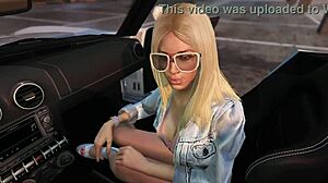 Franklin hooks up with sexy PROSTITUTE in GTA 5 car for wild GAME sex ride 😈🚗💦🍆