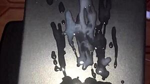 😍 huge white cock erupts massive cum solo homemade style