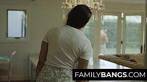 stressed penny barber catches messy van wylde wrecking home and fucks him senseless on familybangs