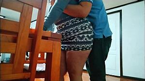 check out this big ass bbw getting pounded hard on the dining room table homemade rough style