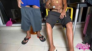 Funkeira Lures Young Thug to Apartment for Balcony Fingering and Anal Play