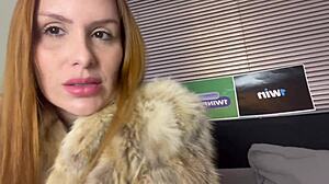 maisie pravo smokes spits humiliates your pathetic ass in latex joi