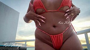 wanna see this tanned big ass wife prostitute flaunt her huge pussy poolside?