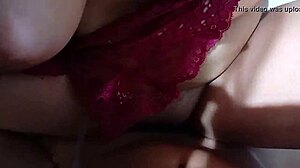 I Cum All Over My Hot Lingerie-Wearing Latina Neighbor Milf's Big Tits And Pussy After Hard Fuck.