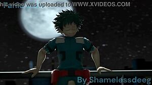 whoa! deku's toga face craves that monster cock blowjob creampie kiss explosion!