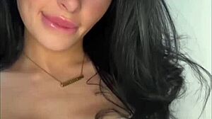 horny american exchange student girlfriend teases with squirting solo play