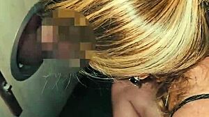 Glory Hole Suck on Hung Cock at Swing House Ends in Mouth Cumshot