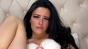 horny american exchange student girlfriend teases with squirting solo play