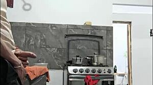 amateur strokes huge cock fantasizing about fucking stepsis in her sexy skirt