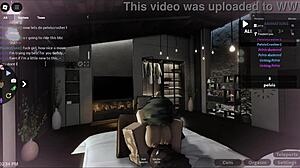 White Bitch's Big Ass Destroyed by Roblox Condo Monster Black Cock