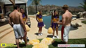 ohh cheerleader presley hart like fucks poolside so naughty wait jizz??
