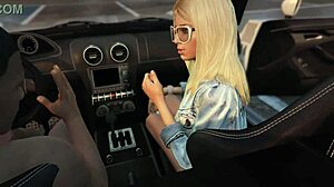 Franklin hooks up with sexy PROSTITUTE in GTA 5 car for wild GAME sex ride 😈🚗💦🍆