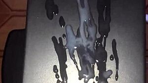 😍 huge white cock erupts massive cum solo homemade style