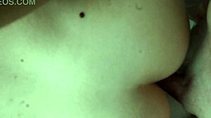 college cutie bends over kitchen counter for tight pussy creampie pounding