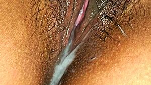 Latina Milf's Close-Up Wet Pussy Dripping to Creamy Husband Fuck Ending