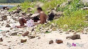 i'm spying on natalii quinn's big tits ass hunt for cock at madrid beach reservoir fakings style