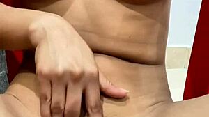 Young Latina Babe Reveals Petite Body in Solo Masturbation Orgasm