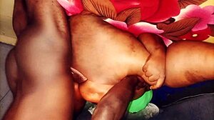 my chocolate pussy stretched by huge black cock doggystyle