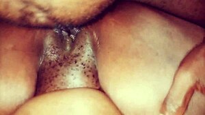 my chocolate pussy stretched by huge black cock doggystyle