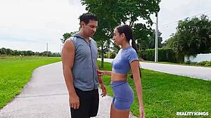 jogging babe bent over fucked doggystyle bedroom reality kings