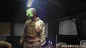 Petite Arab Teen Caught Sneaking Past Military Base Guard