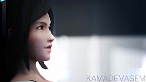 Scarlet makes Tifa lick pussy while submitting to intense tit play and muff diving