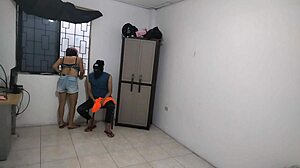 Hot Wife Gropes Huge Tits Alone!