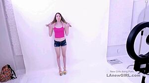 gorgeous cute model gets fucked hard during her casting audition 😍🍆💦
