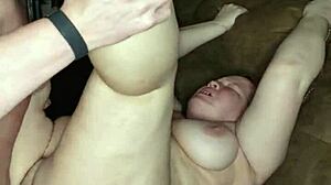 Moaning Milf Screams In Pink Thong Fuck