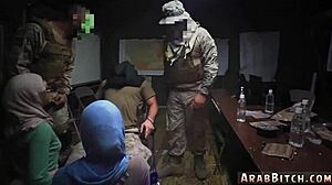 Petite Arab Teen Caught Sneaking Past Military Base Guard