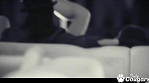 zara and amabella grind dance then strapon club orgasm