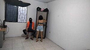 Hot Wife Gropes Huge Tits Alone!