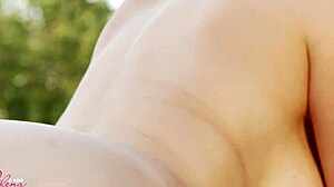 Jelena Jensen Dildo Fucks Her Dripping Cunt Poolside in France Big Tits Heaving