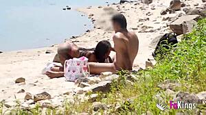 i'm spying on natalii quinn's big tits ass hunt for cock at madrid beach reservoir fakings style