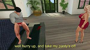 Discover the naughty secret between stepmom and stepson involving her silky panties this time