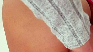 cum on eva myst's shaved pussy lips... just the tip in her tight hole!