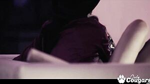 zara and amabella grind dance then strapon club orgasm