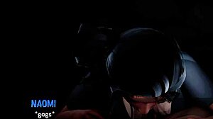 Naomi Sucks 3D Monster Cock