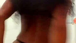 latina fingers her wet pussy in solo tease