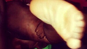 my chocolate pussy stretched by huge black cock doggystyle