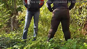 Stepmom begs stepson for outdoor pounding behind husbands back