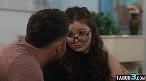 hey leana lovings joins milf stepmom in taboo family foursome fuckfest