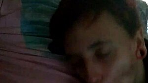 Girlfriend Slut Gags on Boyfriend's Fat Cock Cum Mouth