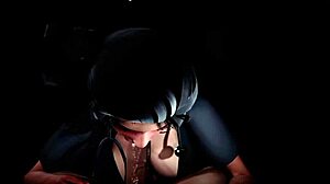 Naomi Sucks 3D Monster Cock