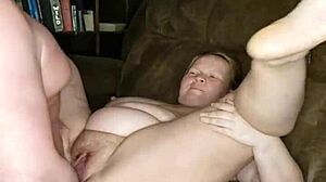 Moaning Milf Screams In Pink Thong Fuck