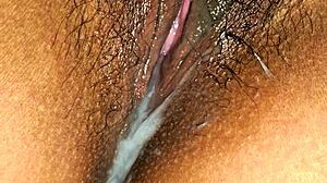 Latina Milf's Close-Up Wet Pussy Dripping to Creamy Husband Fuck Ending