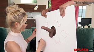 stepmom corners her lazy stepson and convinces him to bang her bareback doggystyle